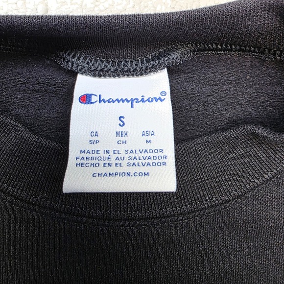 Champion Baylor Bears Crewneck Sweatshirt Green Gold Logo Black Size S - Picture 2 of 6